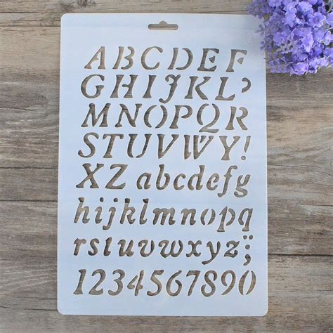 DIY Crafts with Letter Stencils