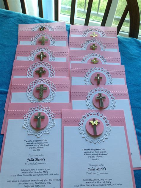 DIY First Communion Invitation