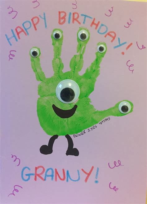 DIY handprint card