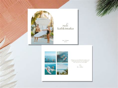 DIY Mele Kalikimaka Christmas Card Tutorial