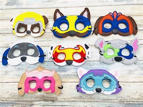 DIY Paw Patrol Masks