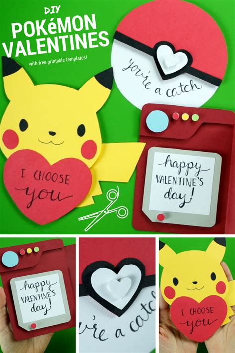 DIY Pokemon Valentines Day Cards