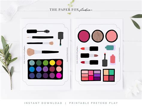 DIY Printable Makeup Template