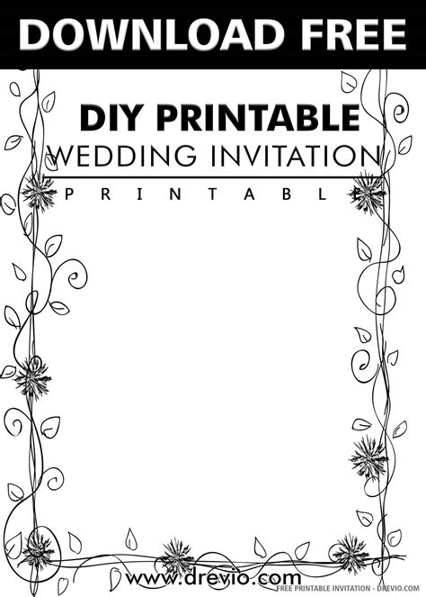 DIY Reception Invitation Templates and Ideas