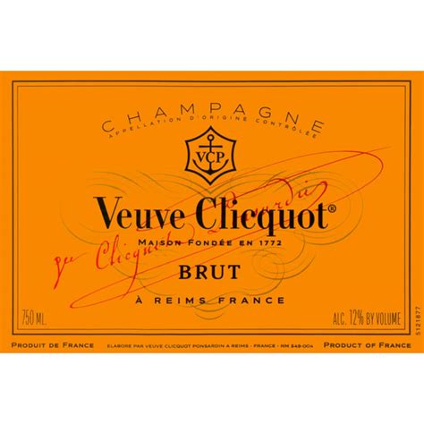 DIY Veuve Clicquot Label Template