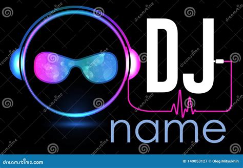 DJ Headphones Logo Template