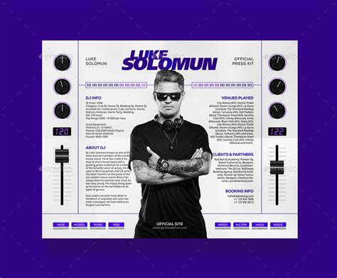 DJ Press Kit Template