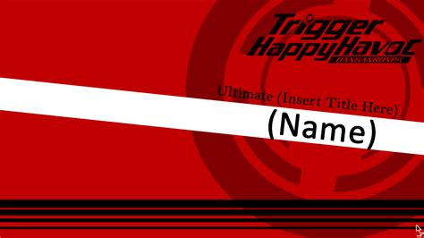 Danganronpa Intro Card Template Color Scheme