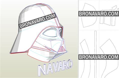 Darth Vader Helmet Template Customization Ideas