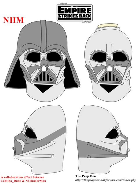 Darth Vader Helmet Template Examples