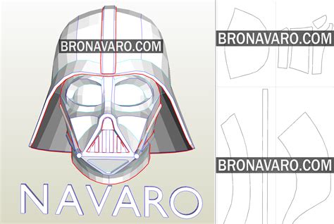 Darth Vader Helmet Template Materials and Tools