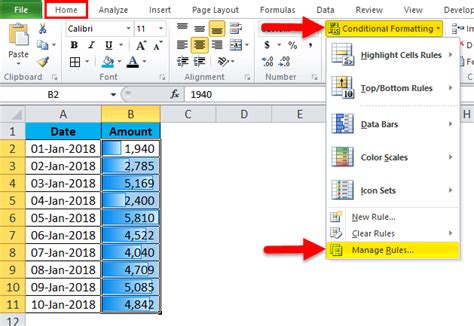 Data Bars Example