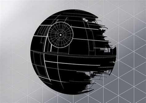 Death Star Silhouette Art