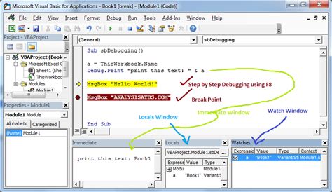 Debug VBA Code