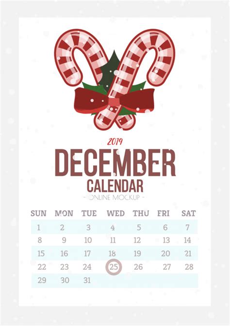 December calendar design