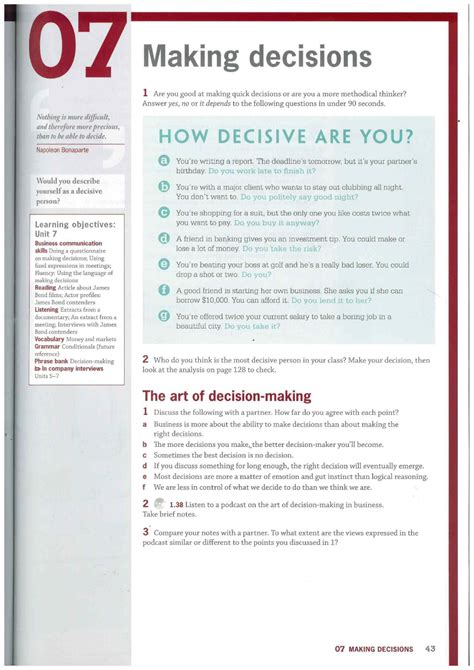 Framework for Decision-Making