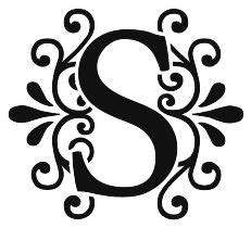 Decorative letter stencils