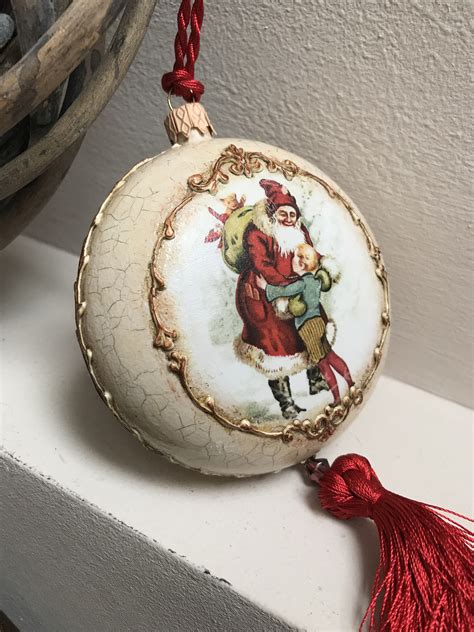 Decoupage Acrylic Ornaments Image