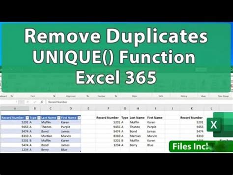 Using Formulas to Delete Duplicates