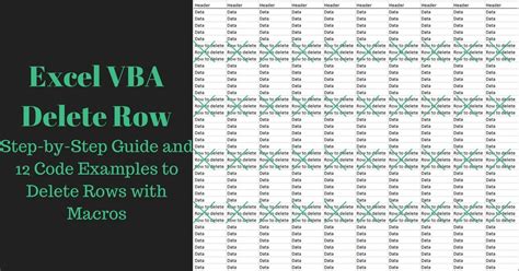 Delete Rows Using VBA Macro