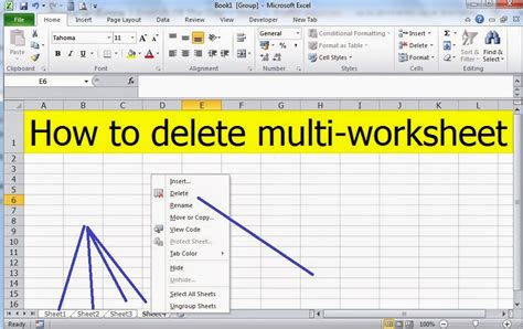 Delete Worksheet Best Practices