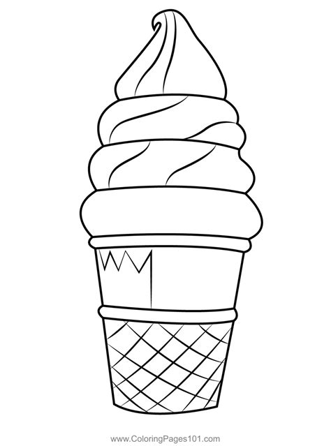 Delicious Ice Cream Coloring Pages