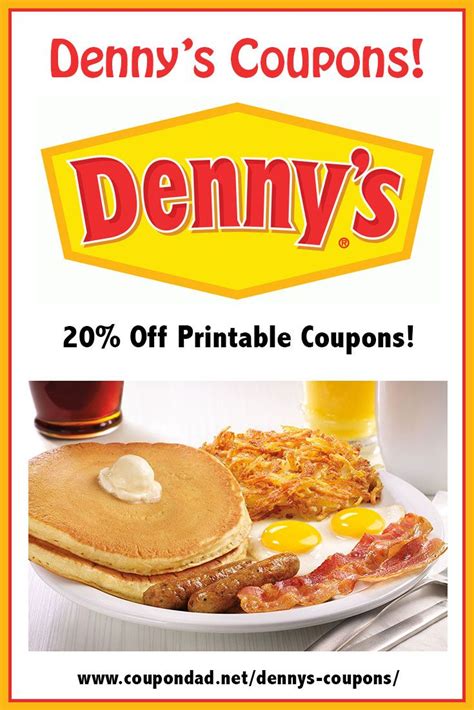 Denny's Coupons Printable 2023 Deals