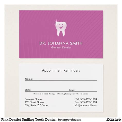 Designing dental appointment cards templates for success