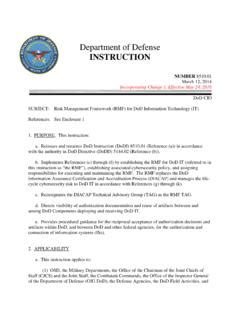 Department of Defense Instruction