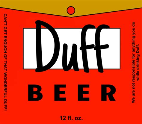 Design Duff Beer Label