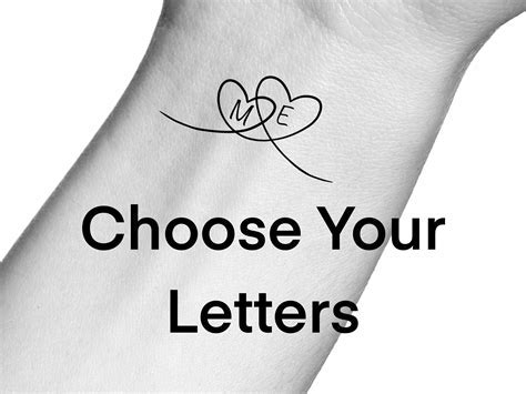 The process of designing an initials tattoo