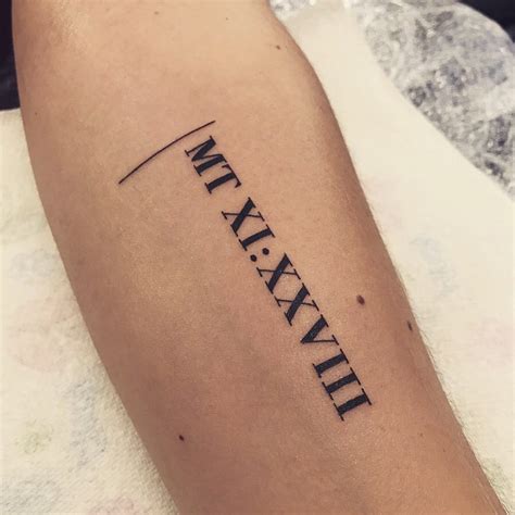 Designing Your Roman Numeral Date Tattoo