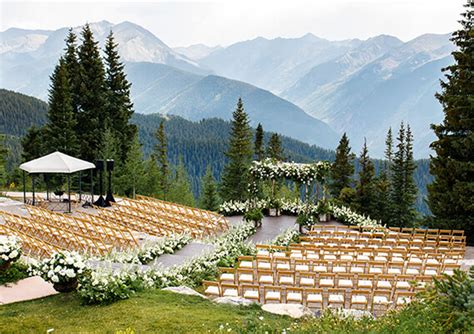 Couple in the mountains, getting married