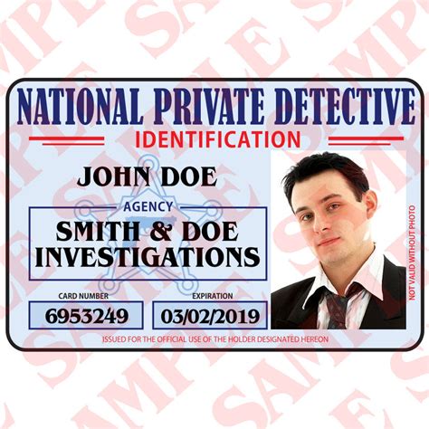 Detective ID Card Templates Free