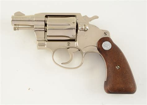 A nickel-plated Detective Special revolver