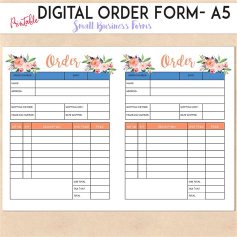 Digital Order Forms