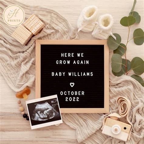 Digital Pregnancy Announcement Template 3