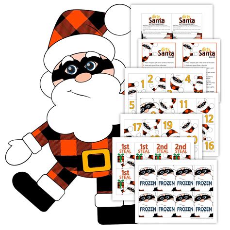 Dirty Santa Printable Guide