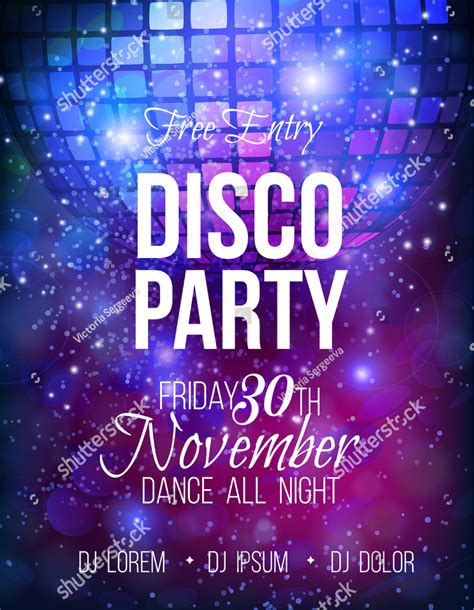 Disco Party Invitation Template Download