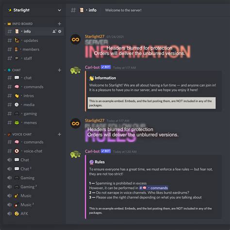 Discord Server Template Example 5