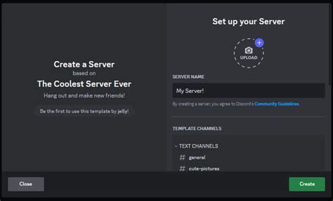 Discord Server Template Example