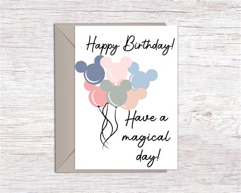 Free Printable Disney Birthday Cards