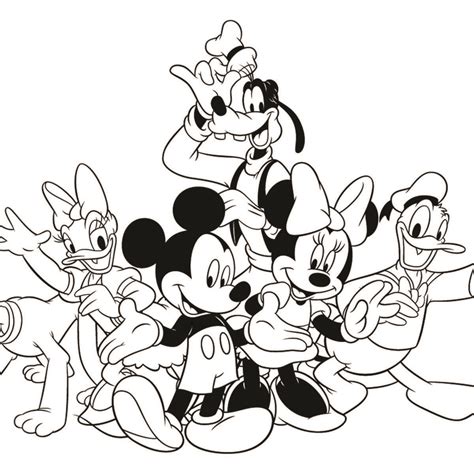 Disney Characters Coloring Pages For Kids