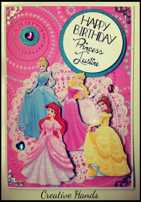 Disney Princess Birthday Card Design