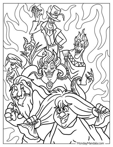 Disney Villains Coloring Pages For Kids