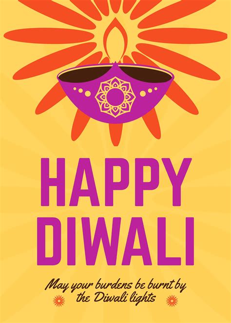 Diwali Card Template