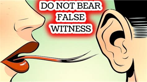 Do Not Bear False Witness Printable