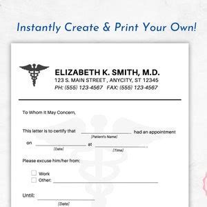 Doctor Note Template