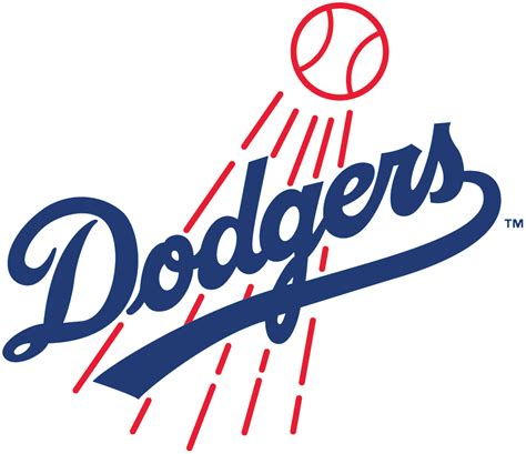 Dodgers logo with color options template