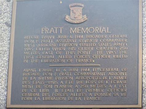 Don F Pratt Commemorative Plaque